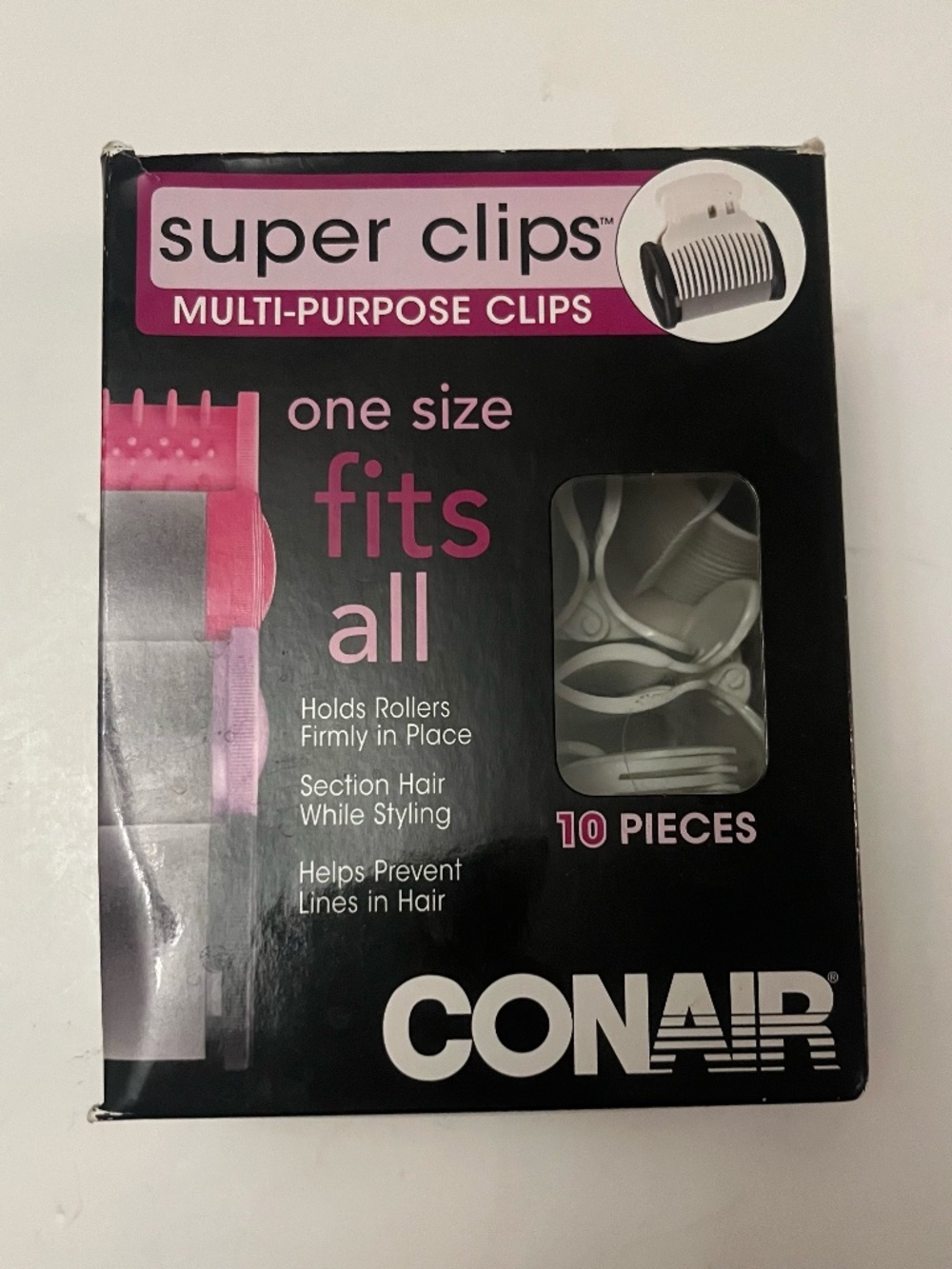CONAIR HOT ROLLER SUPER CLIPS SET OF 10 Retail $40+Tax